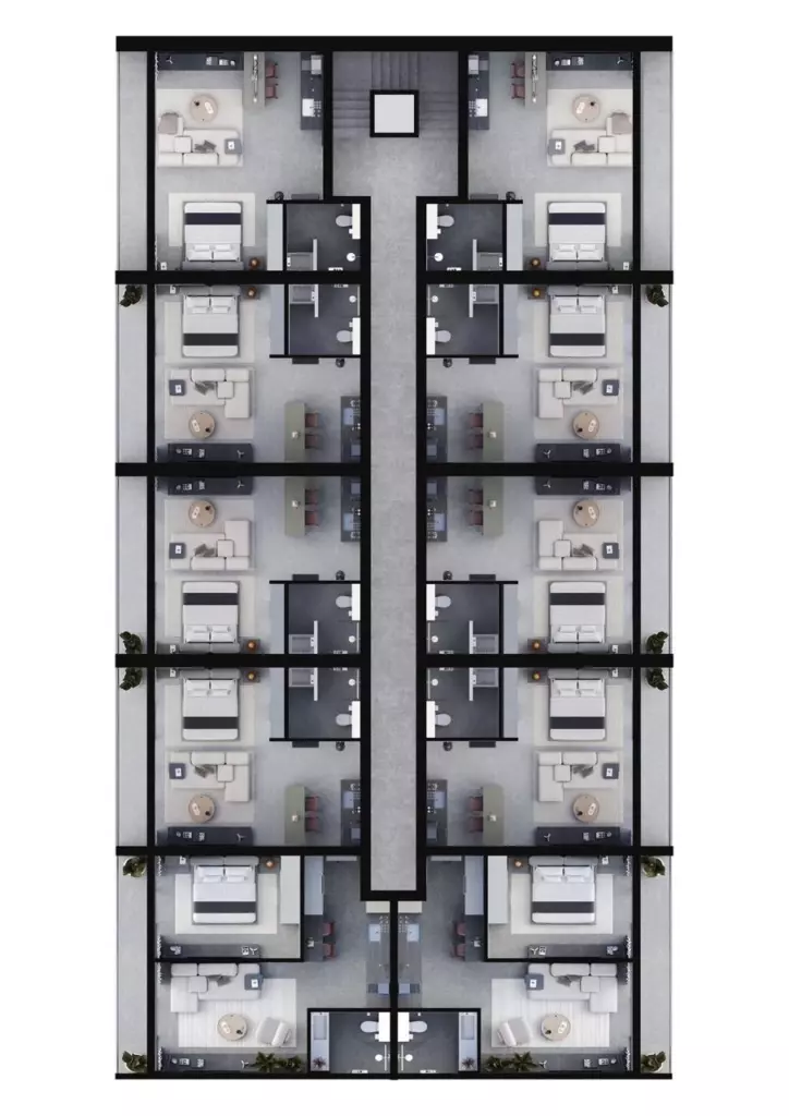 2d floor XO Pandawa Apartments plans _