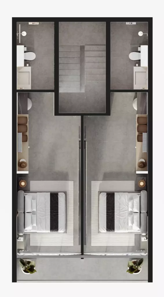 XO Pandawa villas plan (2 floor)