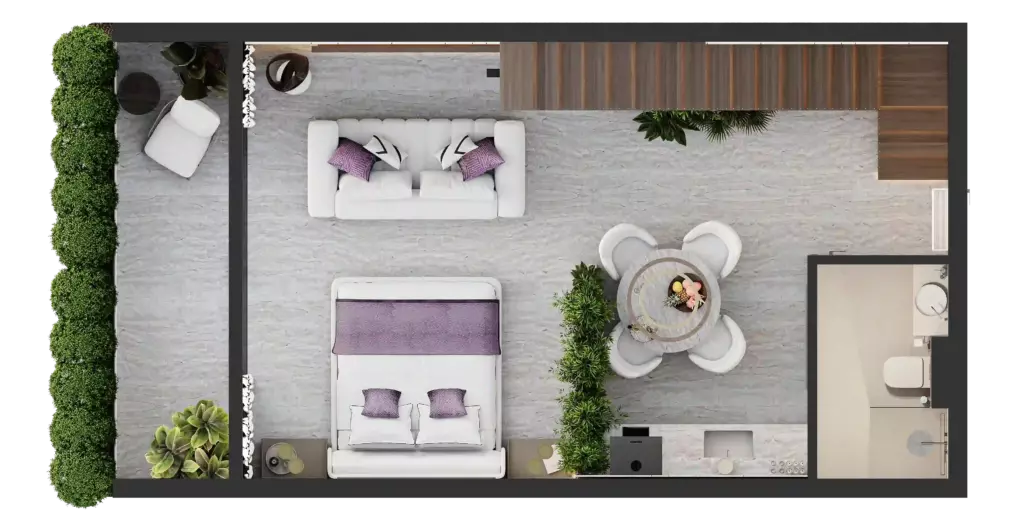 pandawa dream penthouse 94 m2 plan